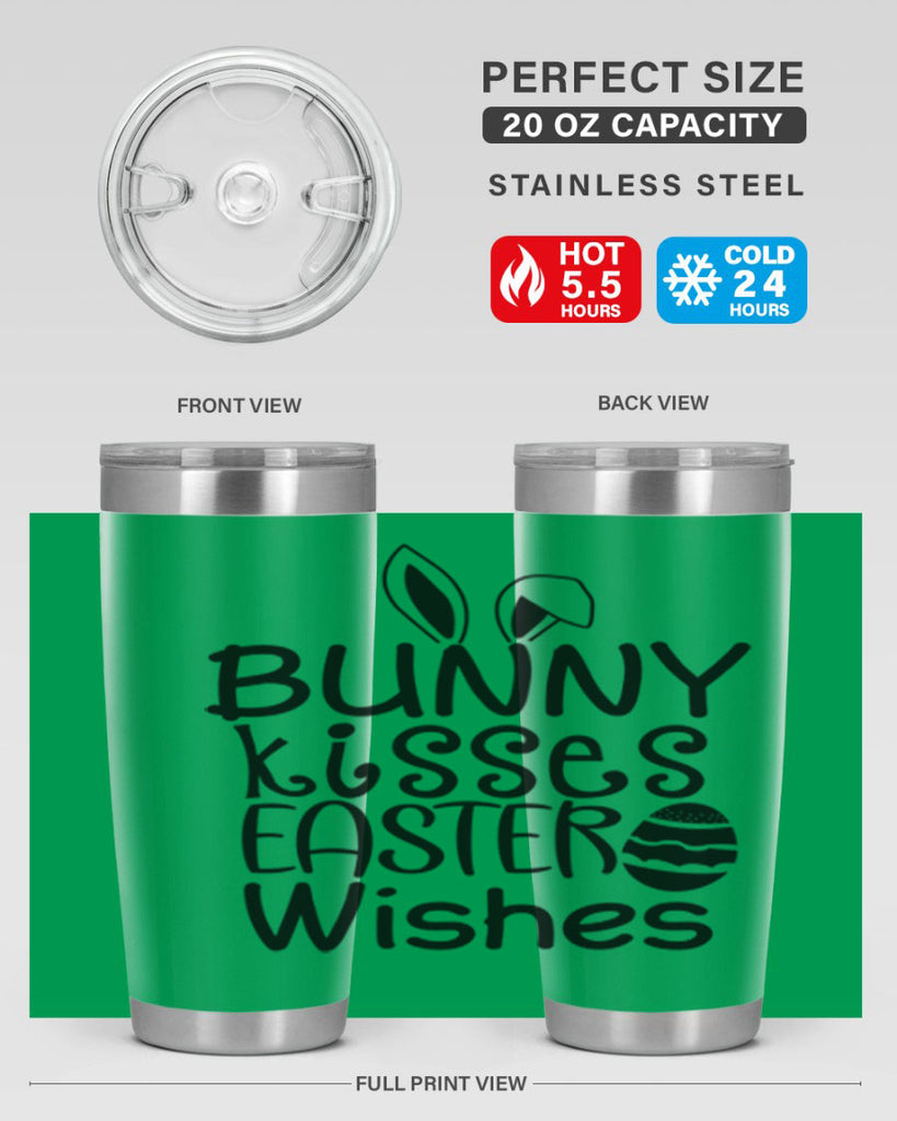 Bunny kisses easter wishes  94#- spring- Tumbler