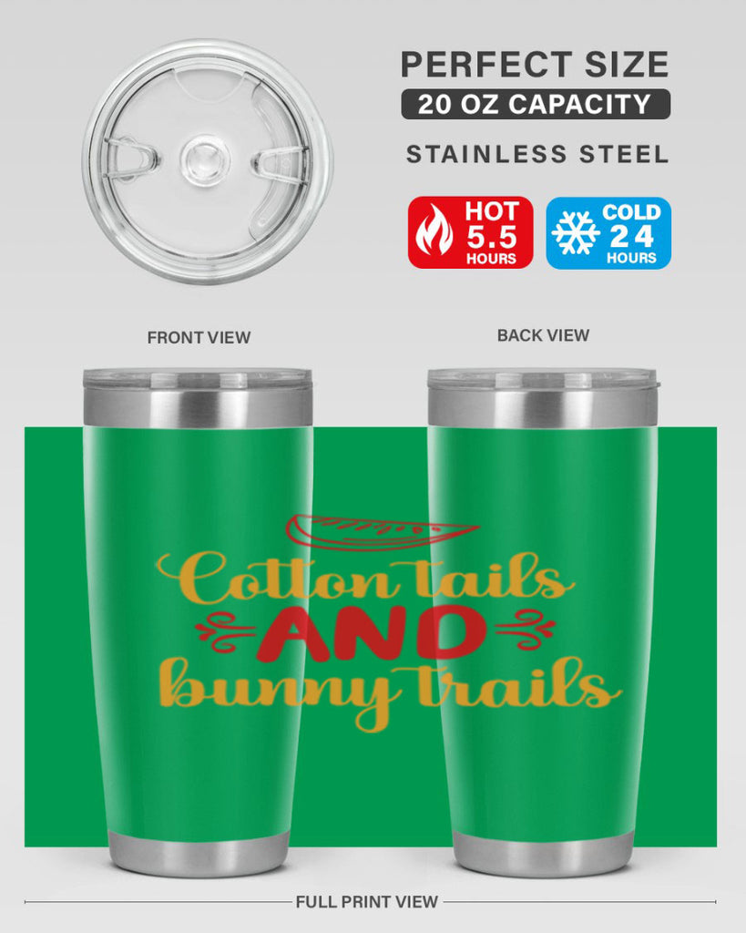 Cotton tails and bunny trails 111#- spring- Tumbler