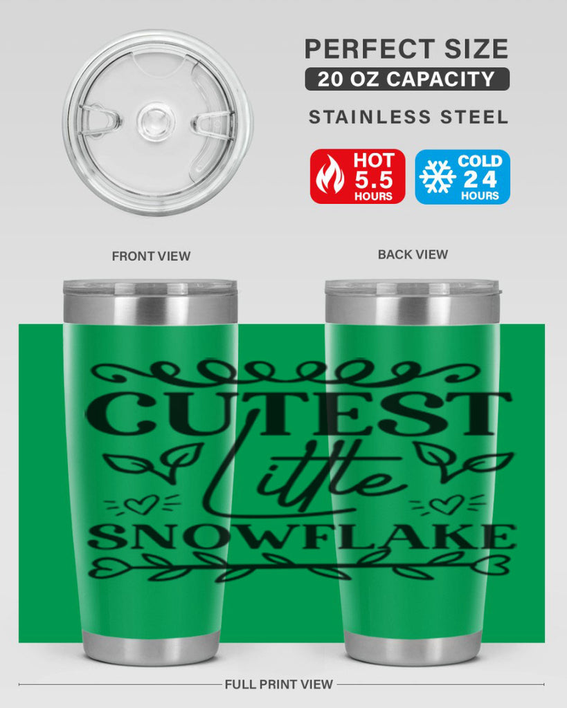 Cutest Little Snowflake 88#- winter- Tumbler