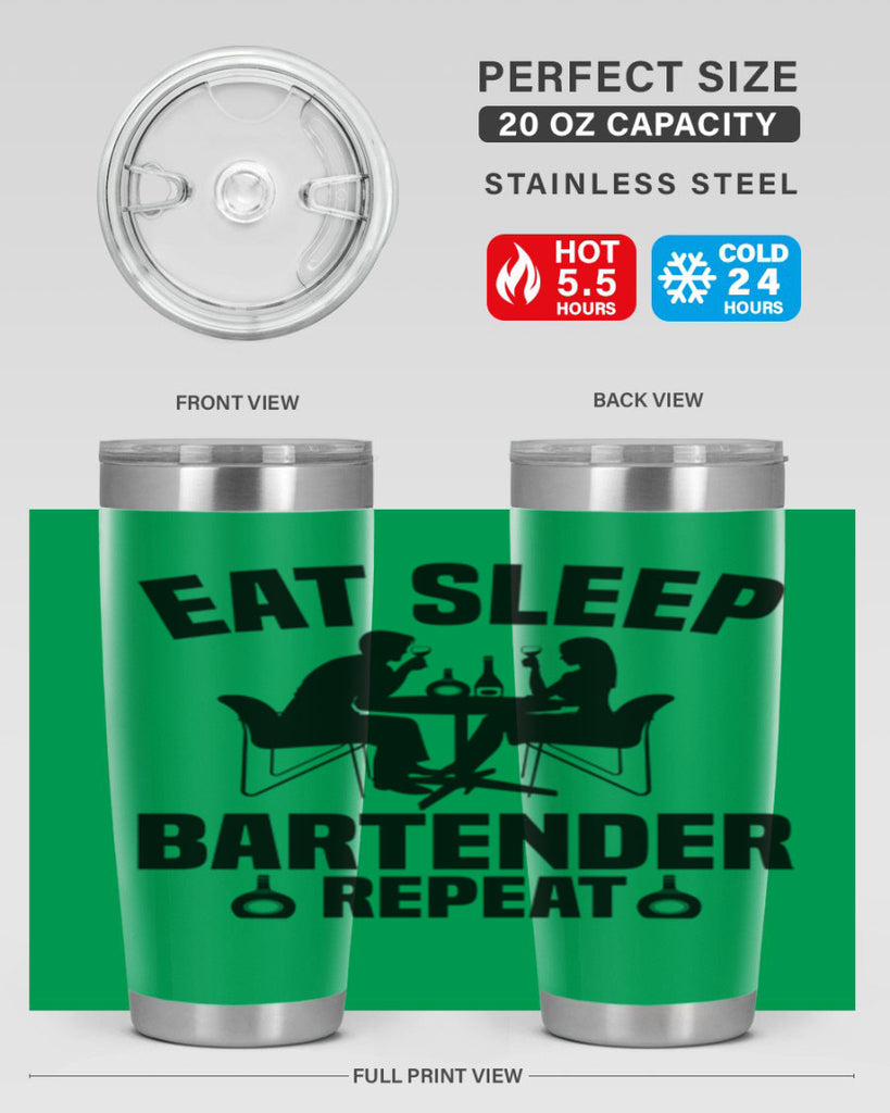 Eat sleep Style 3#- bartender- tumbler
