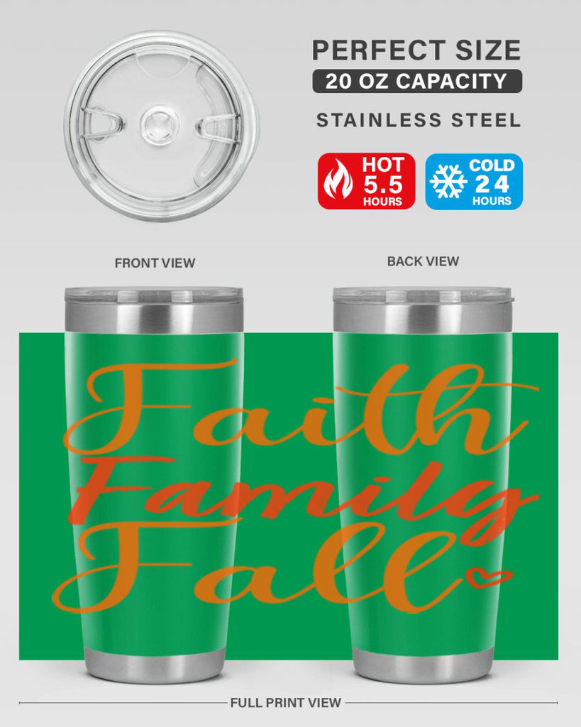 Faith Family Fall Design 81#- fall- Tumbler