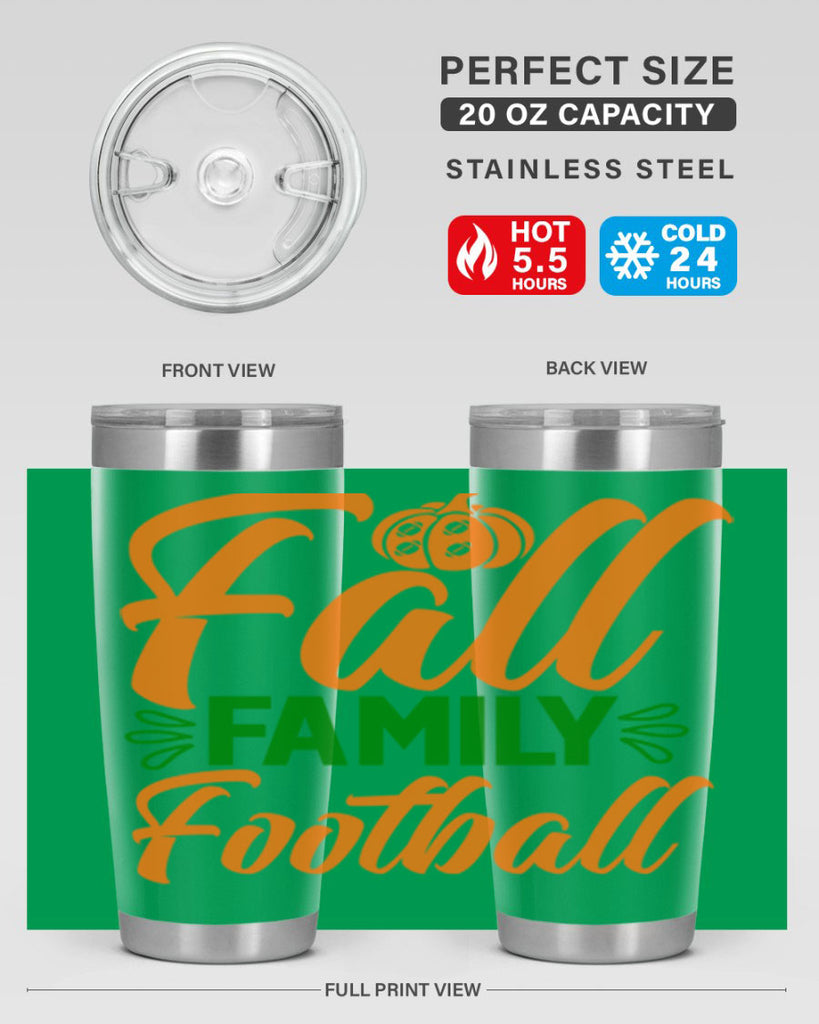 Fall Family Football 98#- fall- Tumbler