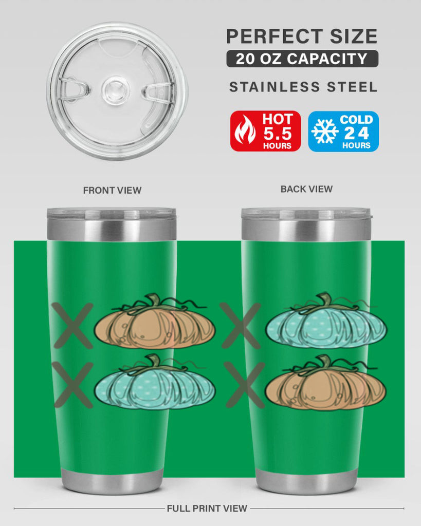 Fall Pumpkin XOXO 129#- fall- Tumbler