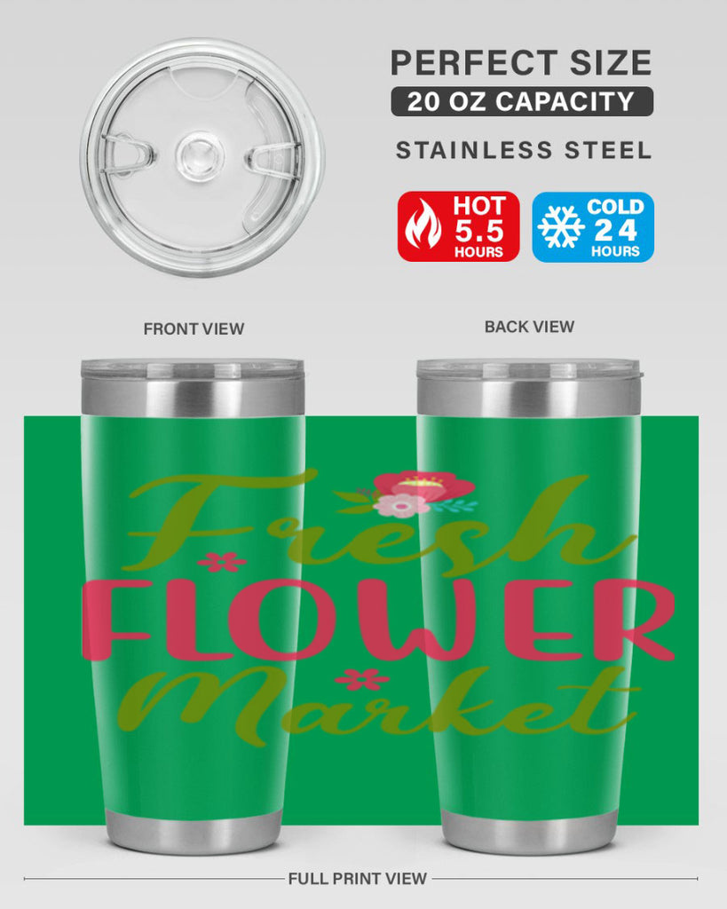 Fresh Flower Market 144#- spring- Tumbler