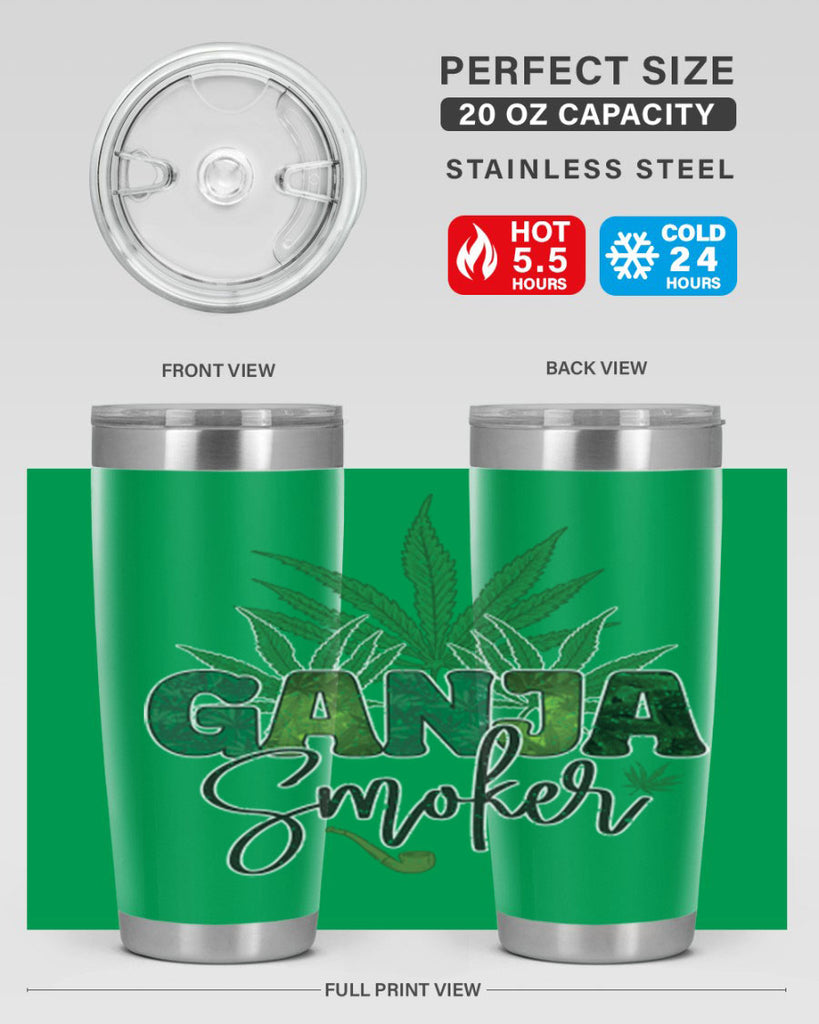 Ganja Smoker Sublimation 89#- marijuana- Tumbler