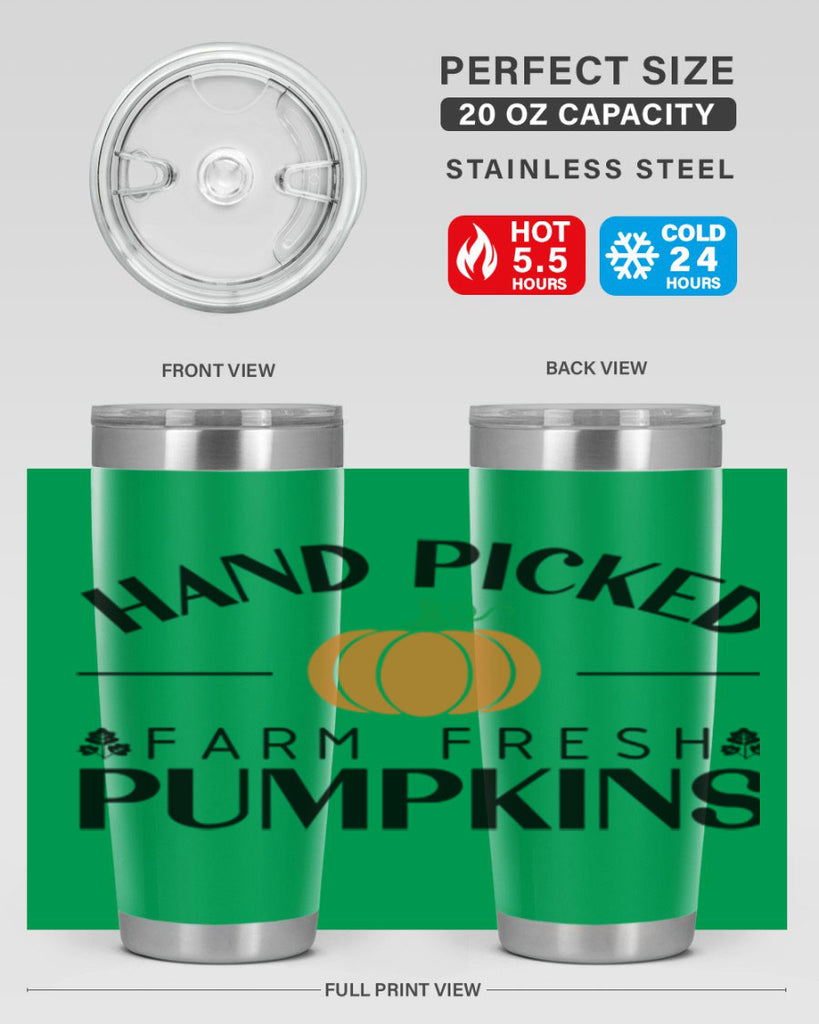 Hand Picked Farm Fresh Pumpkins 215#- fall- Tumbler