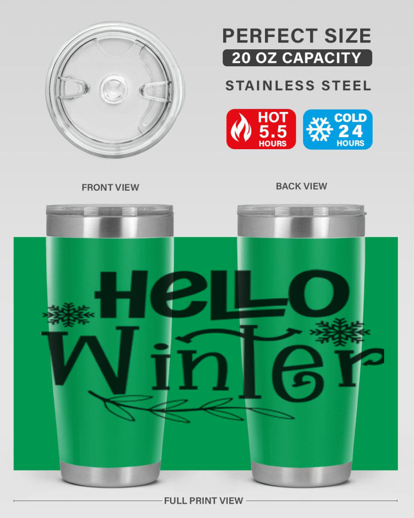 Hello Winter 168#- winter- Tumbler