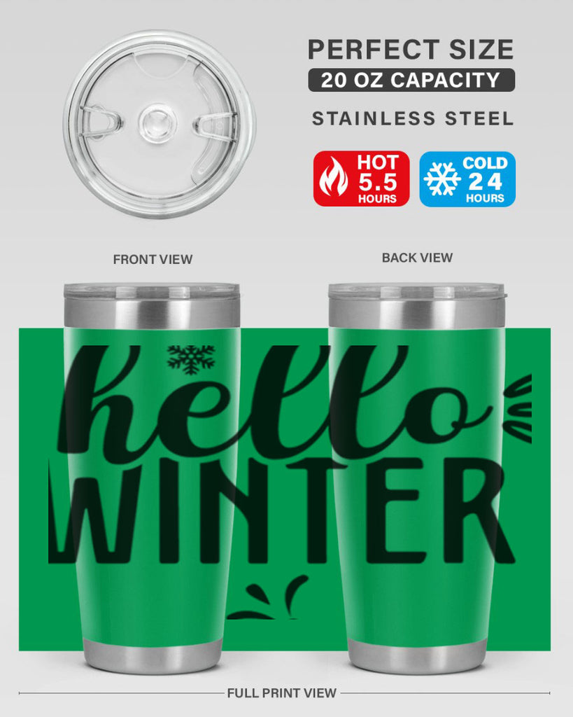 Hello Winter171#- winter- Tumbler
