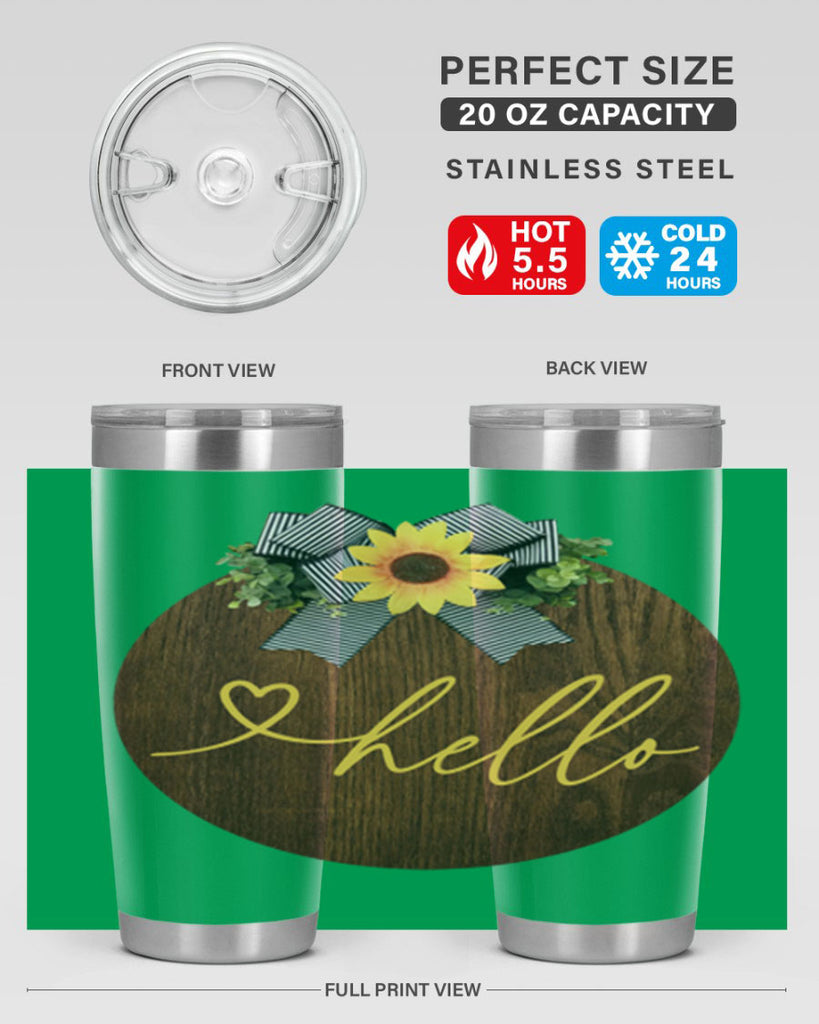 Hello heart Mockup182#- spring- Tumbler
