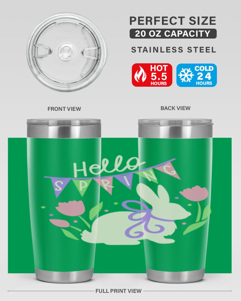 Hello spring bunny193#- spring- Tumbler