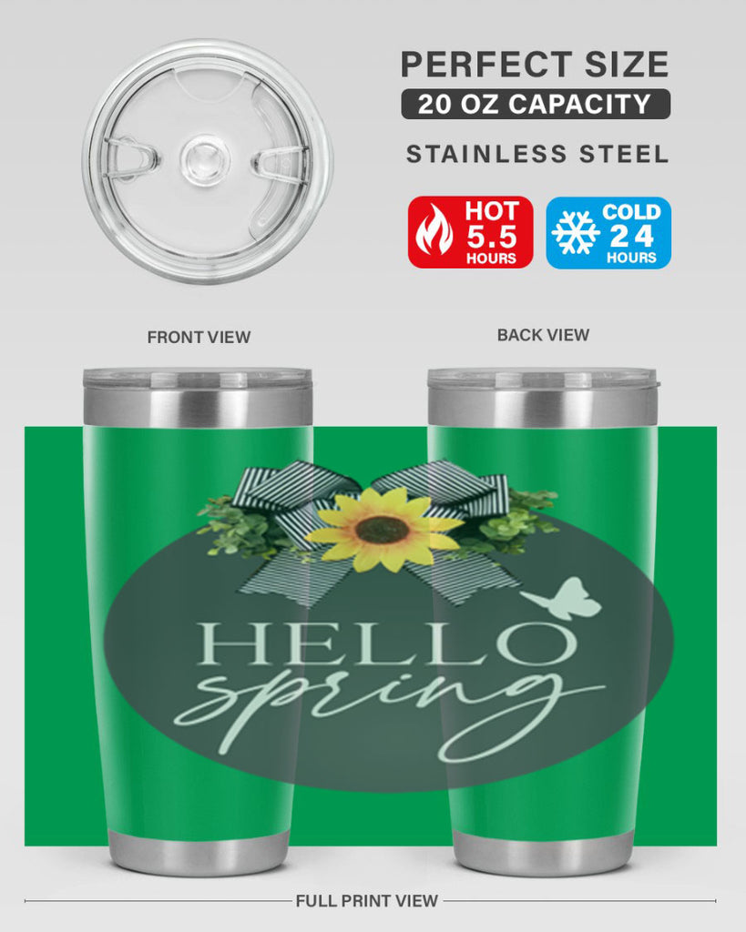 Hello spring butterfly Mockup194#- spring- Tumbler