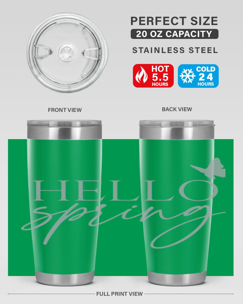Hello spring butterfly195#- spring- Tumbler