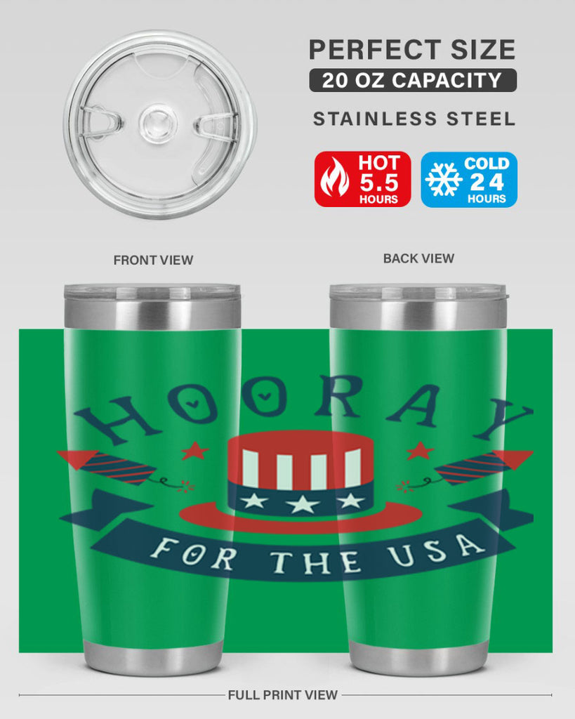Hooray for the usa Style 42#- Fourt Of July- Tumbler