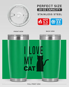 I Love My Cat Style 57#- cat- Tumbler