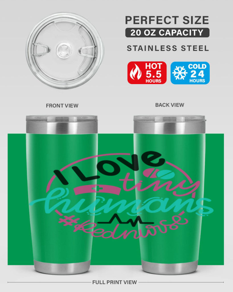 I Love Tiny Humans Red Nurse Style Style 167#- nurse- tumbler