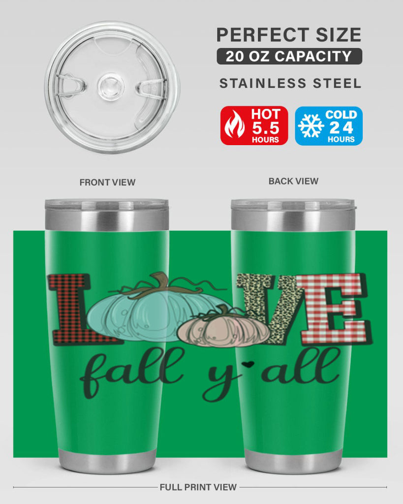 Love Fall Yall 409#- fall- Tumbler