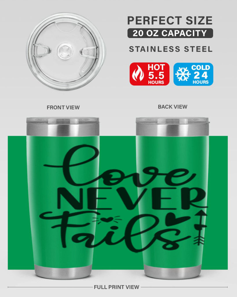 Love Never Fails 309#- winter- Tumbler