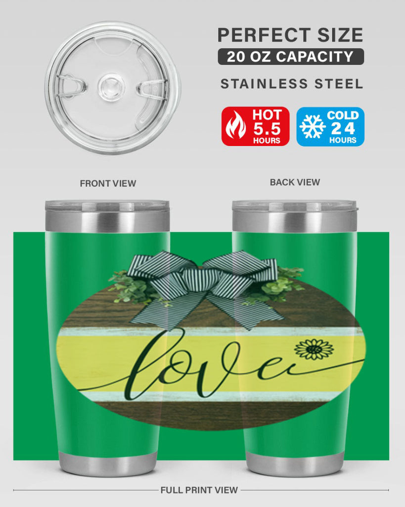 Love and daisy Mockup326#- spring- Tumbler