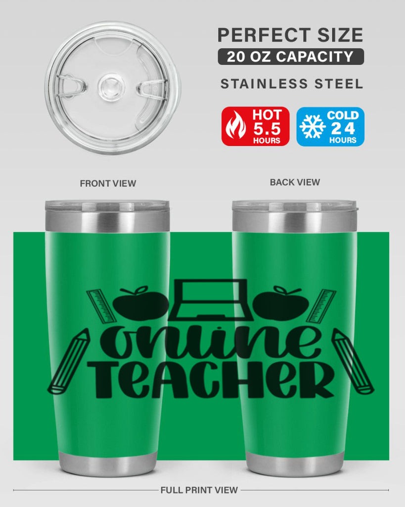 Online Teacher Style 61#- teacher- tumbler