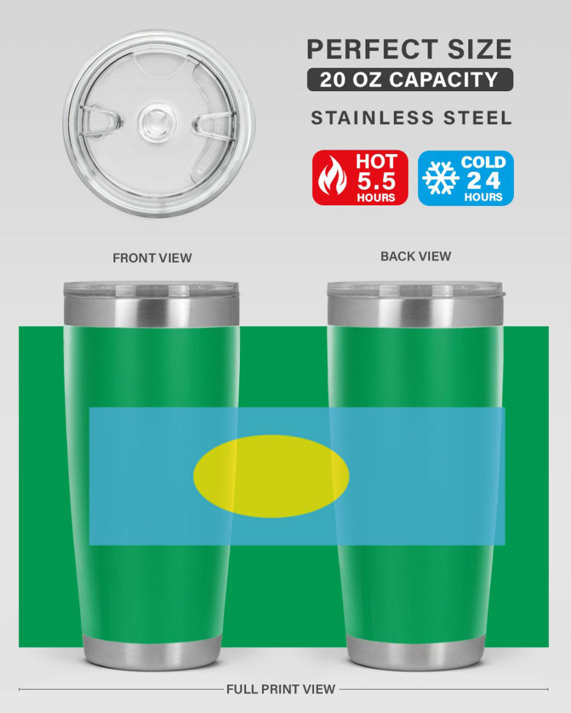Palau 65#- world flags- Tumbler