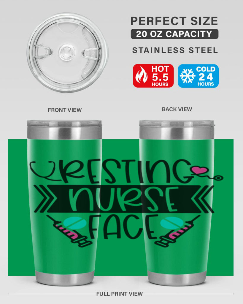 Resting Nurse Face Style Style 58#- nurse- tumbler