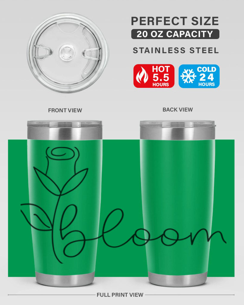 Rosebud line bloom400#- spring- Tumbler
