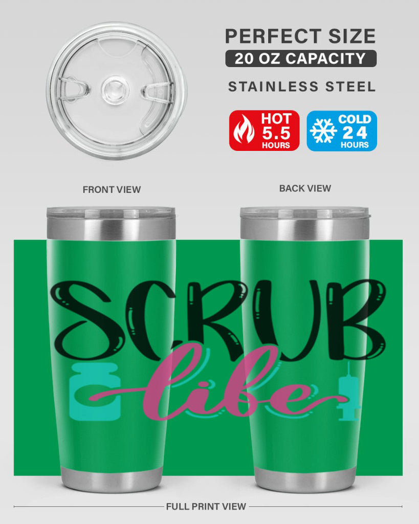 Scrub Life Style Style 46#- nurse- tumbler