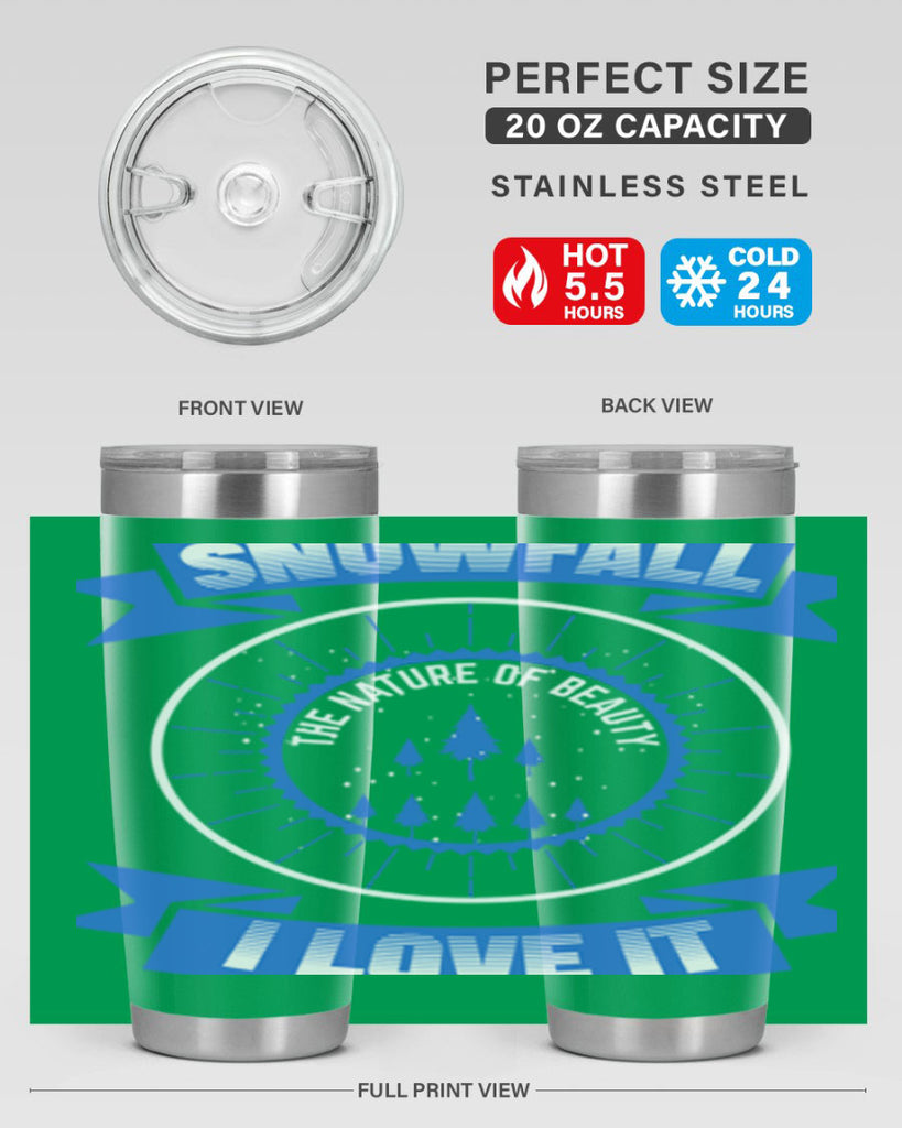 Snowfall Winter 373#- winter- Tumbler