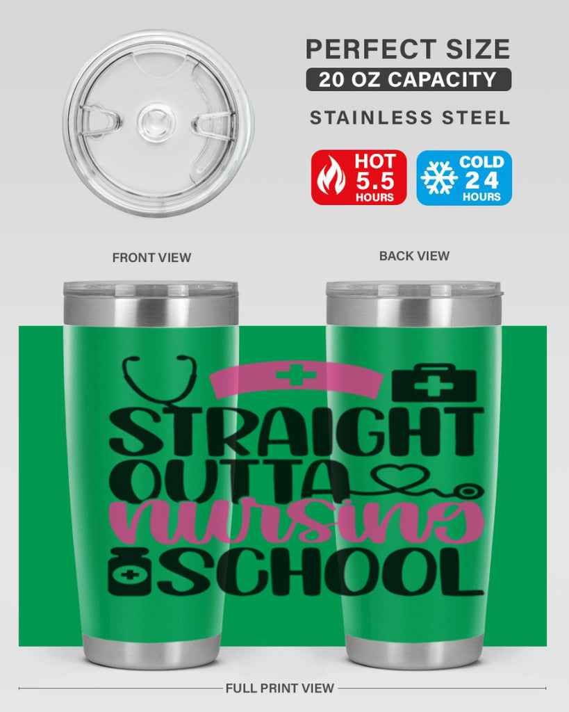 Straight Outta Nursing Style Style 26#- nurse- tumbler