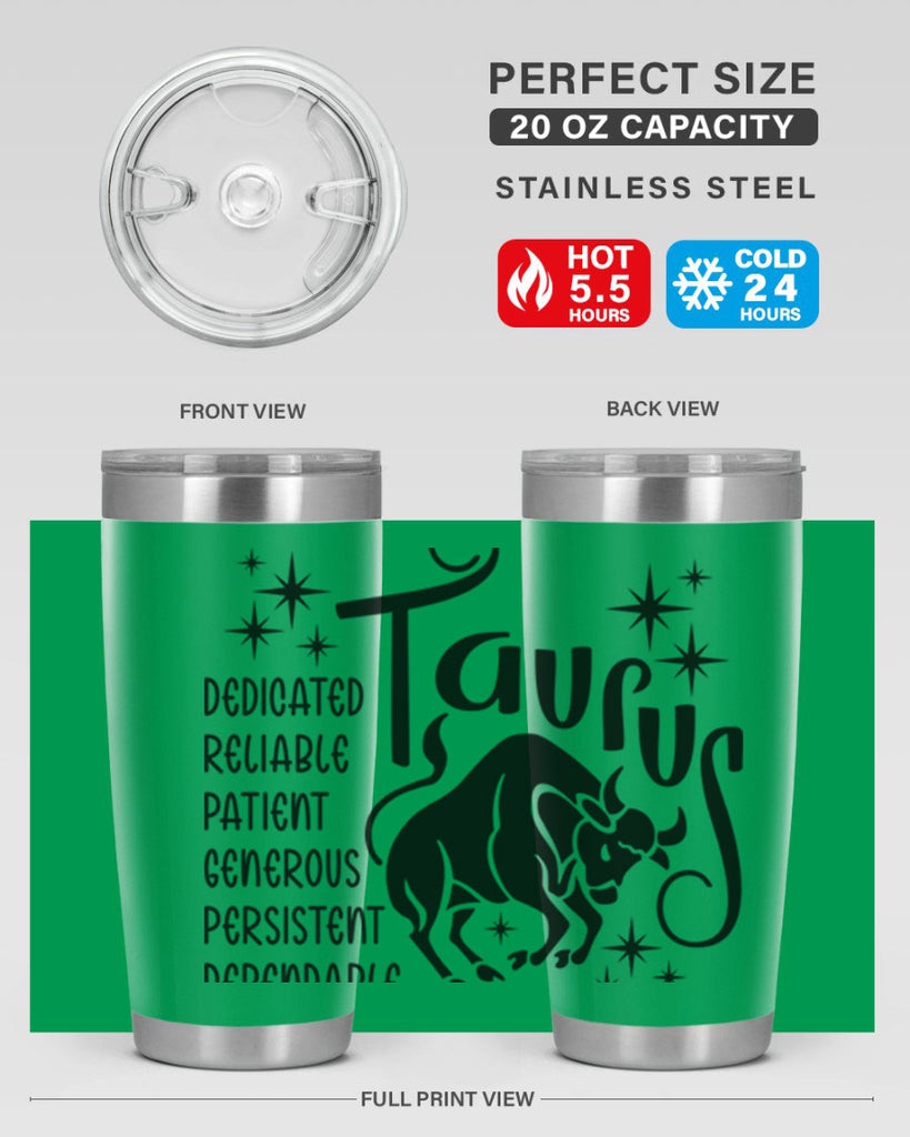 Taurus 486#- zodiac- Tumbler