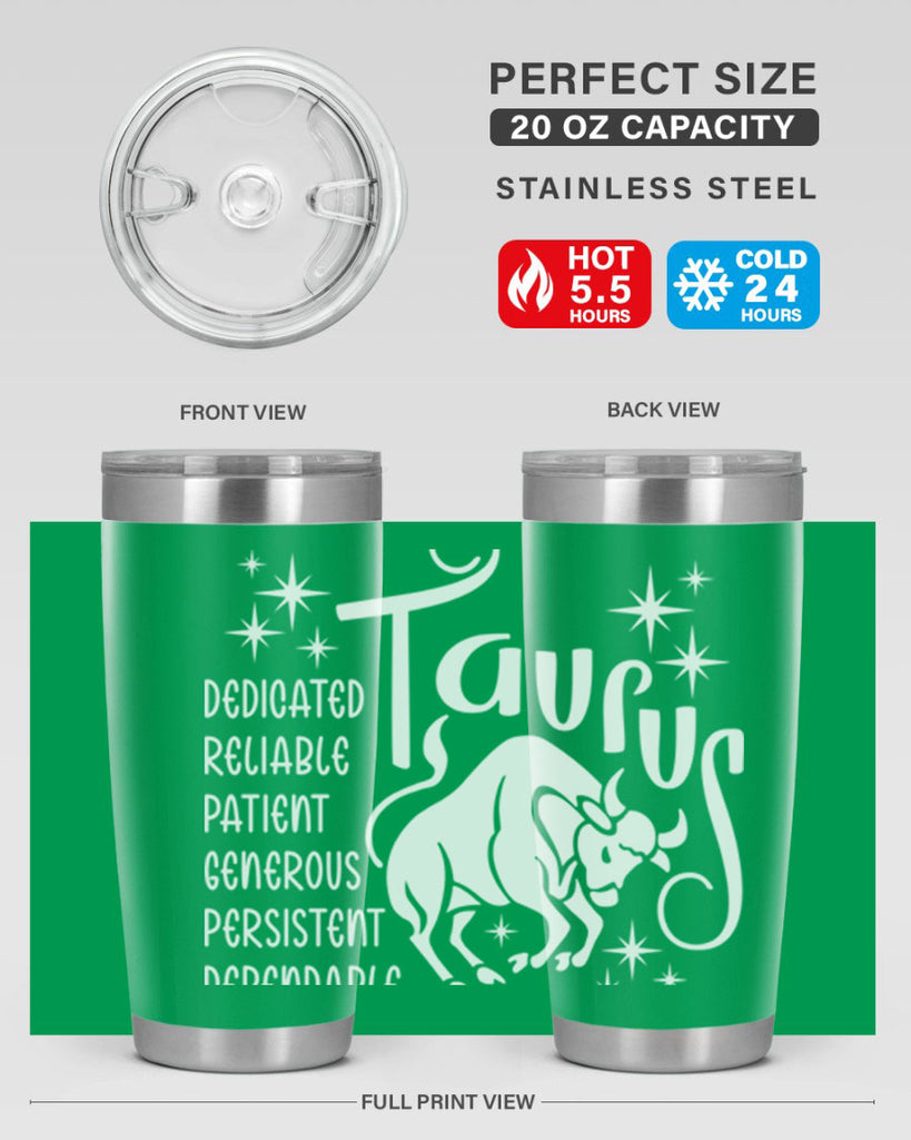 Taurus 491#- zodiac- Tumbler
