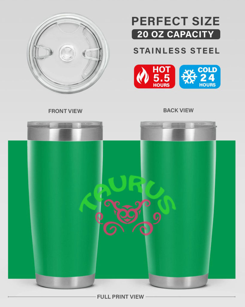 Taurus 493#- zodiac- Tumbler
