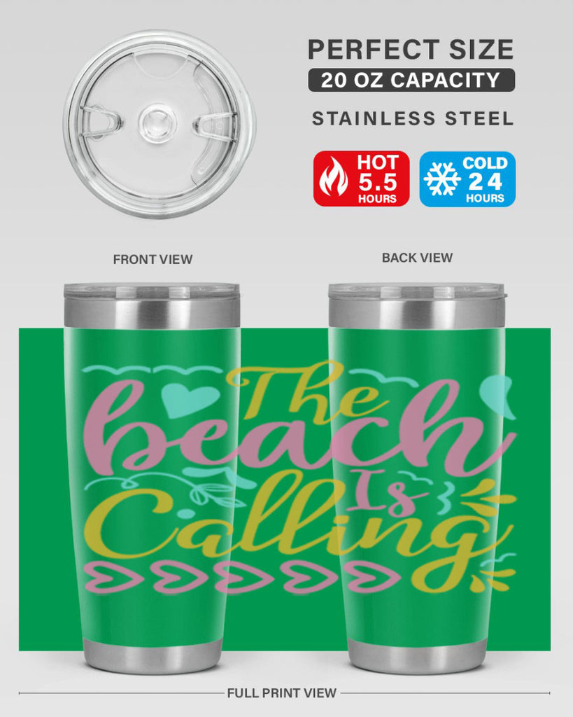 The beach is calling Style 1#- summer- Tumbler