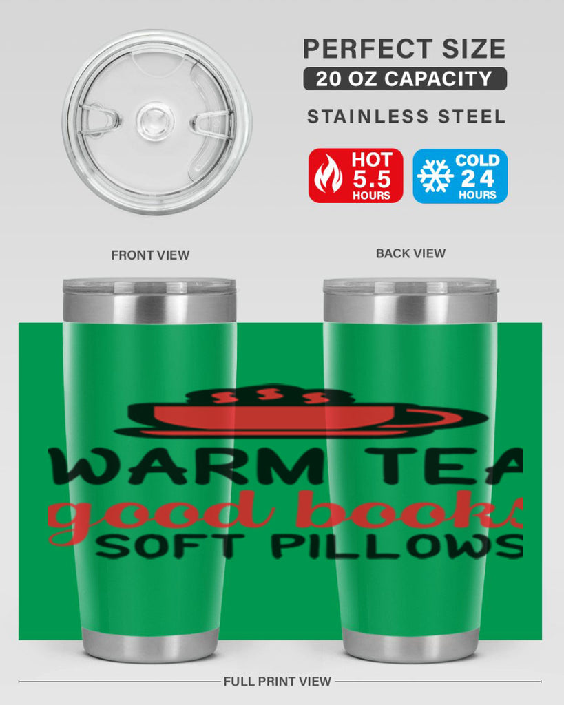 Warm tea good books soft pillows 448#- winter- Tumbler