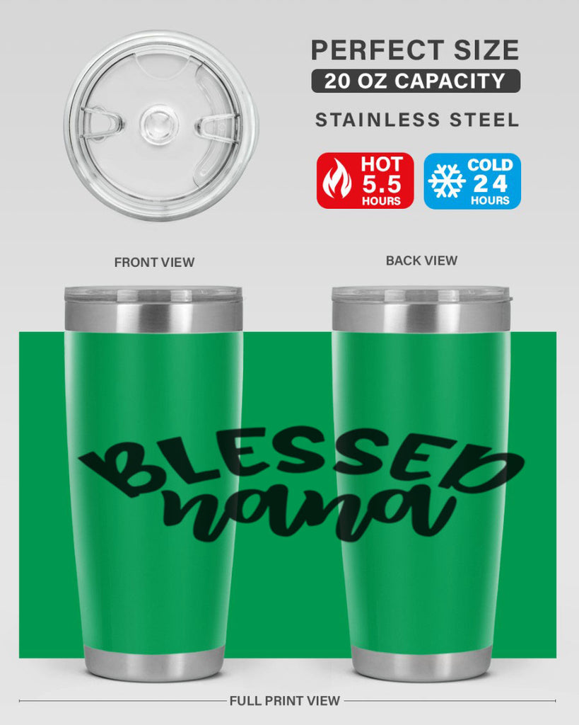 blessed nana 59#- grandma - nana- Tumbler