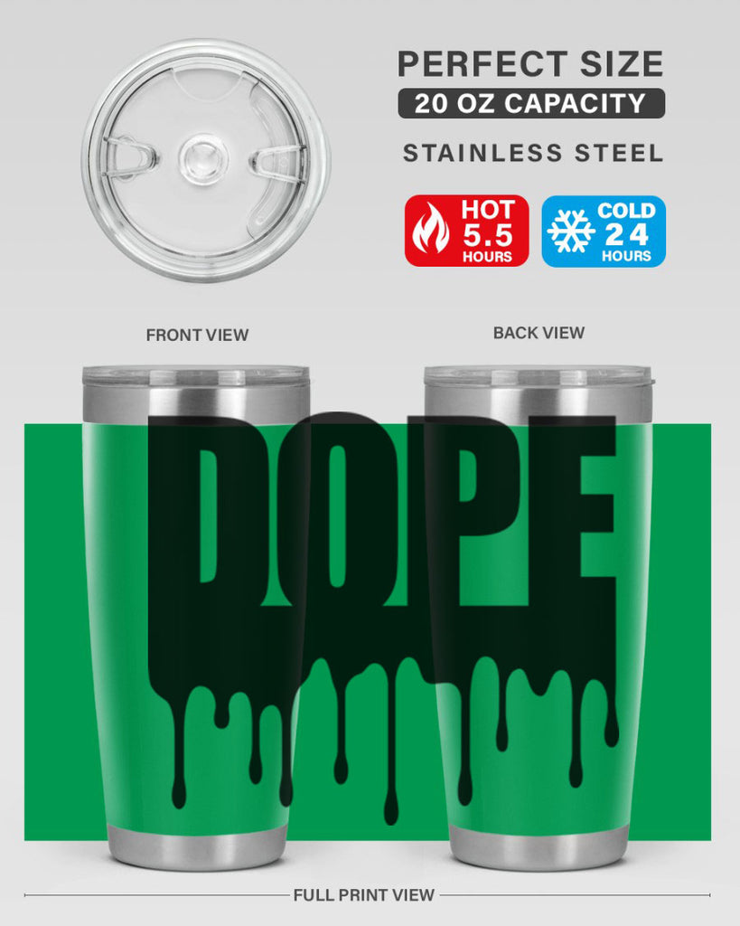 dope drip 166#- black words phrases- Cotton Tank