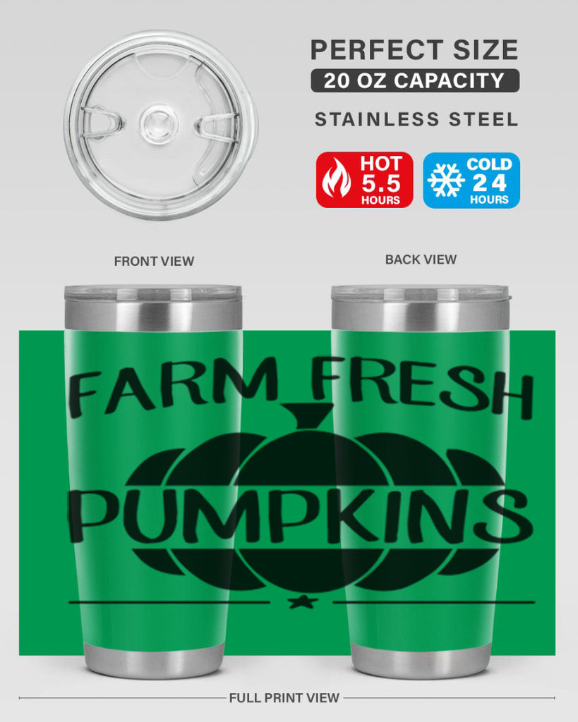 farm fresh pumpkins 173#- fall- Tumbler
