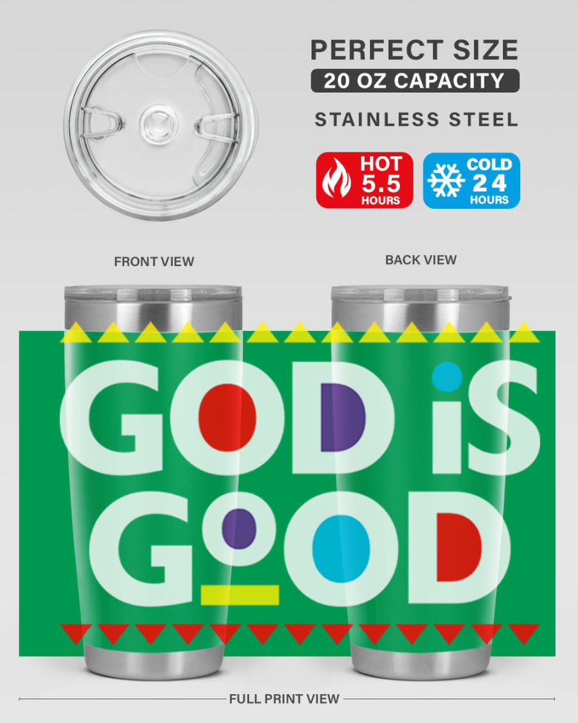 god is good 143#- black words phrases- Cotton Tank