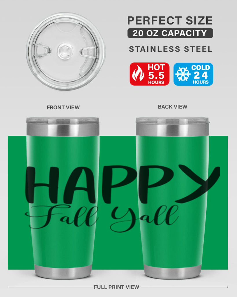 happy fall yall 230#- fall- Tumbler