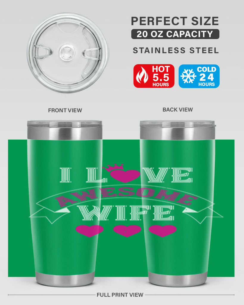 i love awesome wife 57#- valentines day- Tumbler
