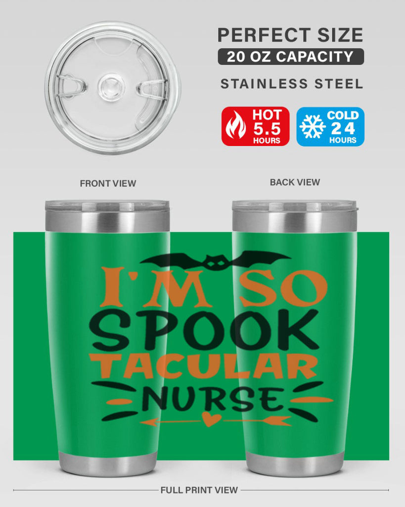 im so spooktacular nurse 111#- halloween- Tumbler