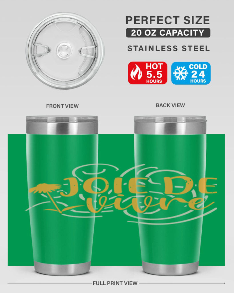 joie de vivre 57#- mardi gras- Tumbler