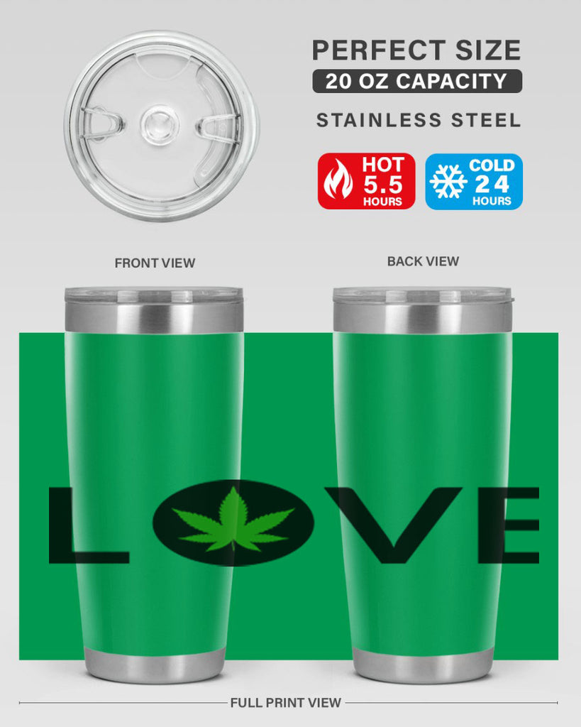 love cannabis 189#- marijuana- Tumbler