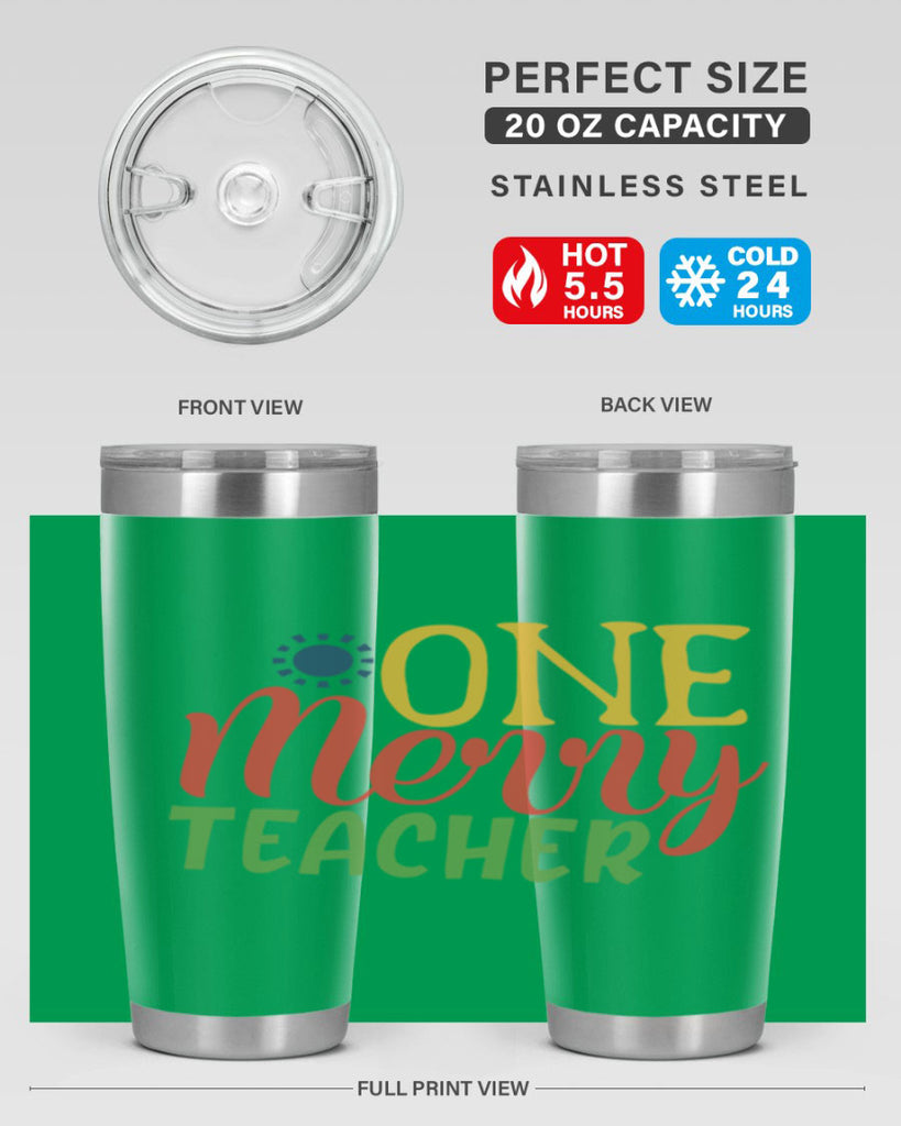 one merry teacher Style 162#- teacher- tumbler
