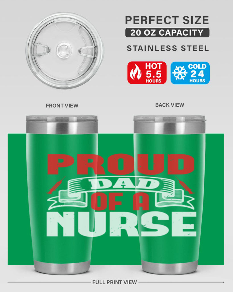 proud dad of a nurse Style 257#- nurse- tumbler