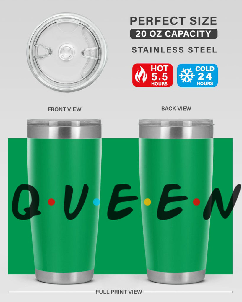 queen friends 49#- black words phrases- Cotton Tank