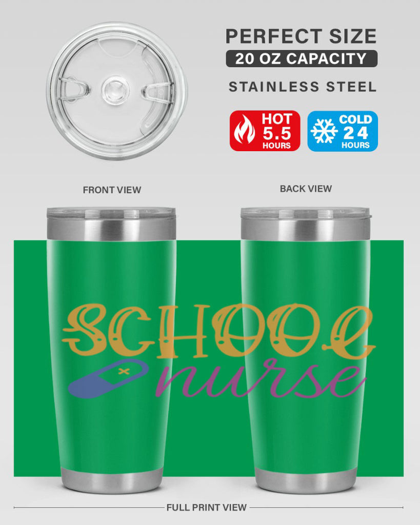 school nurse Style 353#- nurse- tumbler
