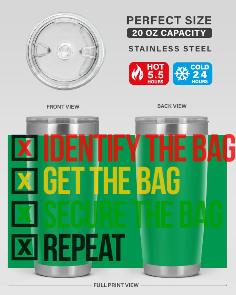 secure the bag 38#- black words phrases- Cotton Tank