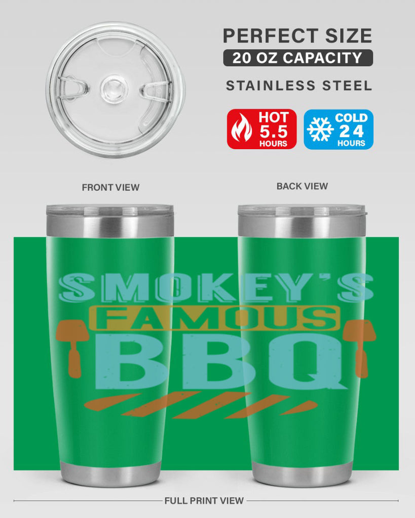 smokeys famous bbq 11#- bbq- Tumbler