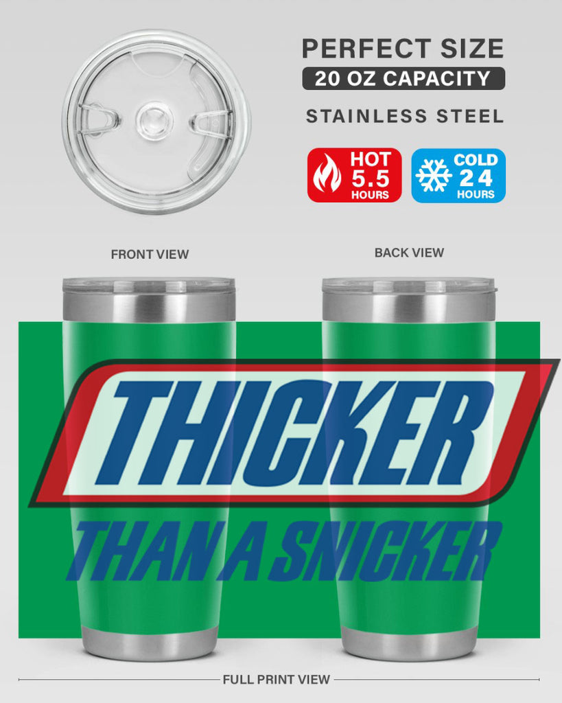 thicker than a snicker 20#- black words phrases- Cotton Tank